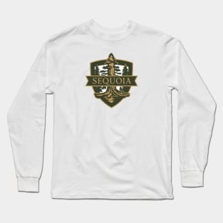 Emblem Sequoia National Park California, US Long Sleeve T-Shirt